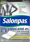 Salonpas Lidocaine 4% pain relieving gel-patches for sciatica flare-ups